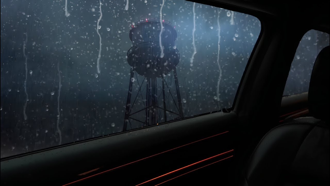 Heavy Rain Sounds to Stop Overthinking - Car Ambience for Sleep, Anxiety Relief, Calm