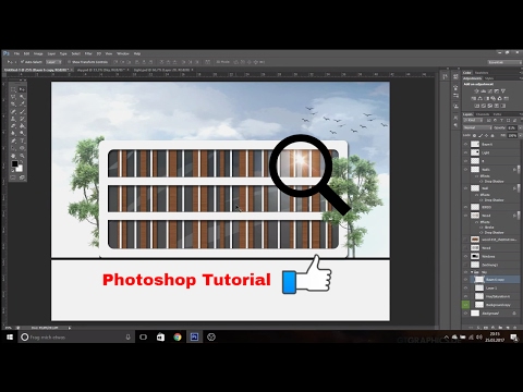 Architecture Section  Photoshop Tutorial & Ansicht mit Photoshop