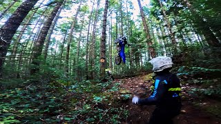The KLX got two smoked👀💨💥 | Raw trail riding sunny October day. @DamonStangherlin