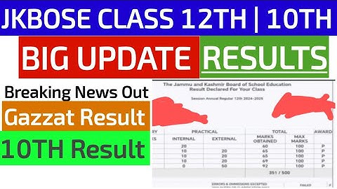 jkbose class 12th result 2025-JKBOSE 12th Class Result Today 🔥 | How To Check Result By Name