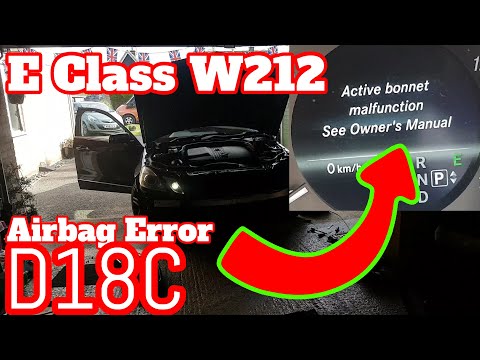 Mercedes W212 Active Hood fault... Fault finding and repair.