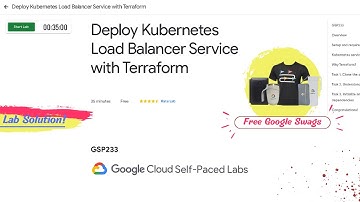 Deploy Kubernetes Load Balancer Service with Terraform Lab solution || GSP233 || Free Google Swags