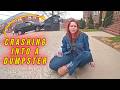 Extremely Intoxicated Woman Crashes Into a Dumpster
