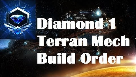 Terran Mech Diamond 1 TvZ Build Order Showcase (scout, harass, worker, production, vision, upgrade)