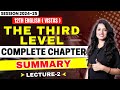 The third level class 12 in hindi  complete chapter summary  12th english vistas chapter 1 summary