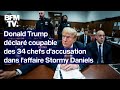 Donald trump dclar coupable des 34 chefs daccusation dans laffaire stormy daniels