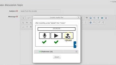 How to make video and audio on Moodle