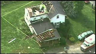 SkyFOX: Raw Video of Tornado Damage in Wayne County
