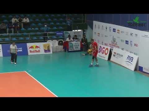 पुलिसको लगातार तेस्रो जित, भलिबल लिगमा शीर्ष स्थान कायम