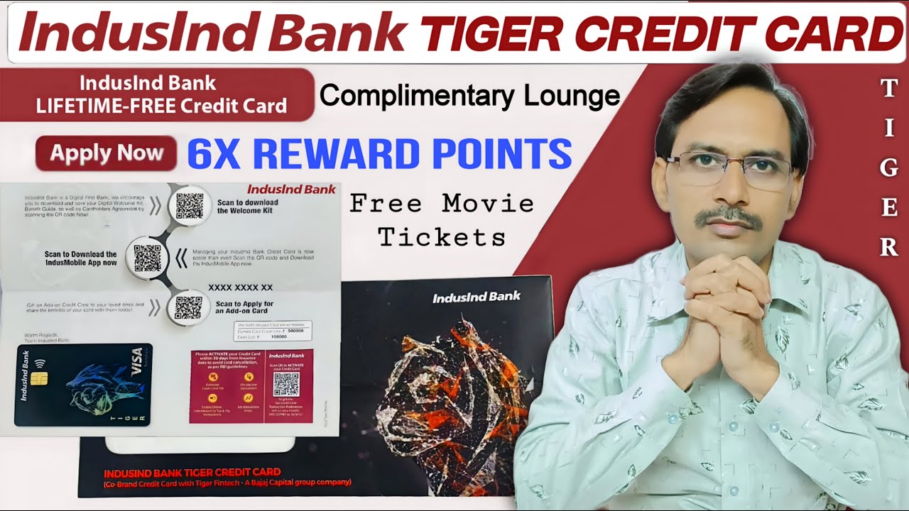 IndusInd Bank Tiger Credit Card Benefits 2025 | Features, Charges & Apply | Indusind Credit Card