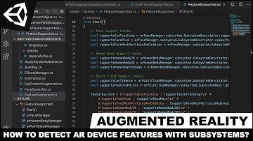 Unity3d with AR Foundation - How To Detect AR Device Features with Subsystems?