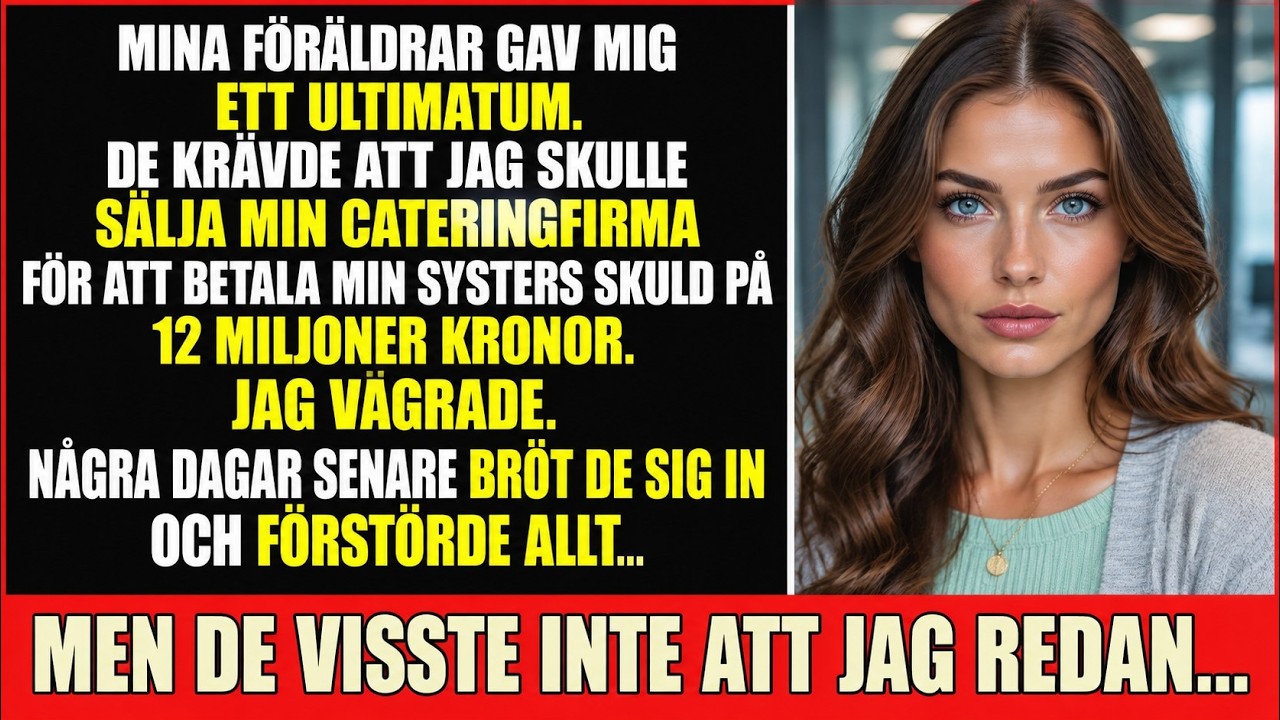 "Du är en parasit som har byggt hela ditt liv på din systers ruin." Orden kom från min egen mor, inför mina kunder, mina anställda och hela släkten. Det var hennes sjuttioårsdag, torsdagen den...