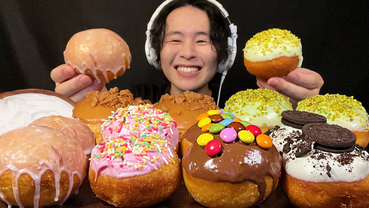 【ASMR】海外風ドーナッツが食べたい‼️【咀嚼音/mukbang/Eating Sounds】