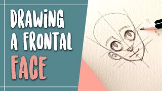 Tips on how to draw a frontal face || #akitutorials by Aki-Anyway 6,777 views 6 years ago 1 minute, 1 second