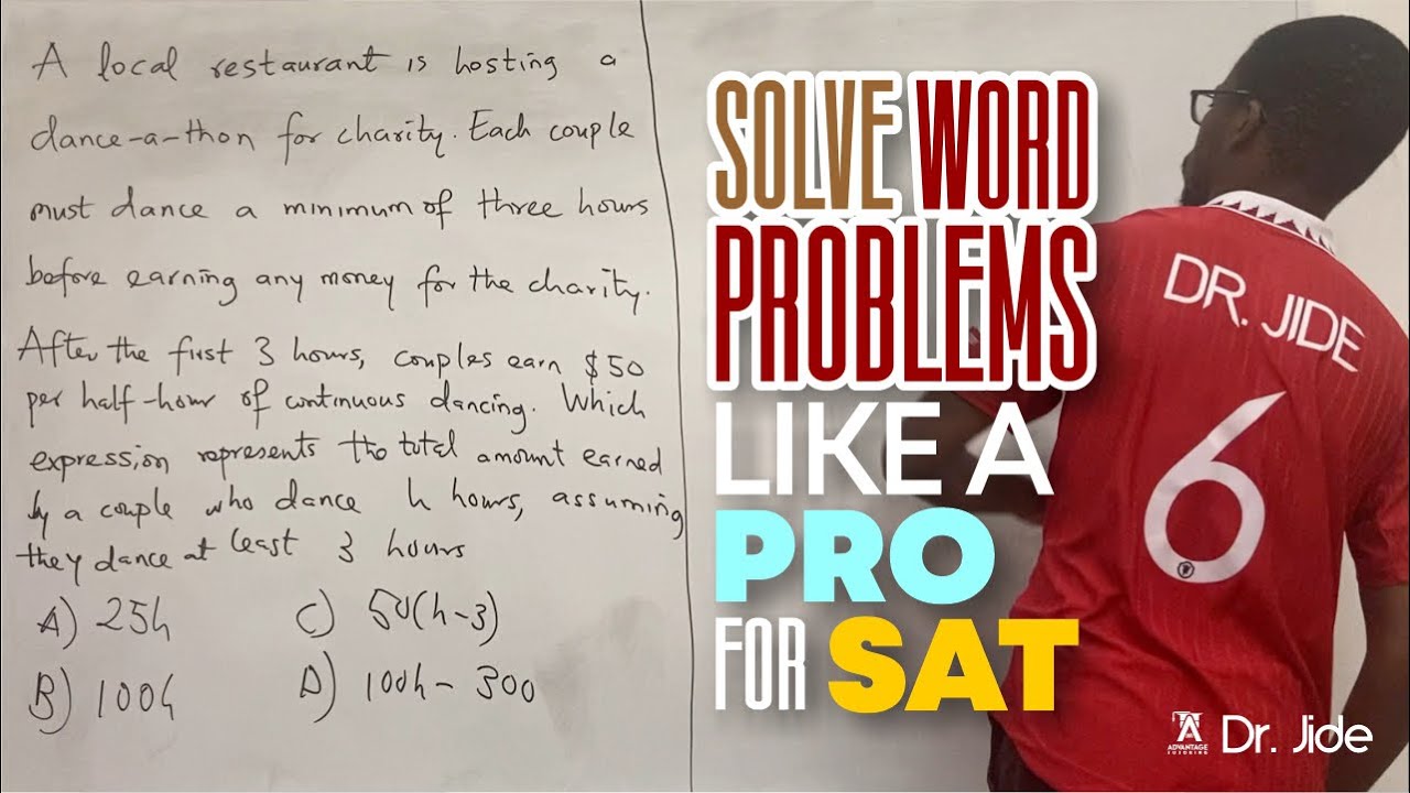 How to SOLVE Algebra Word Problems like a PRO on the SAT - YouTube