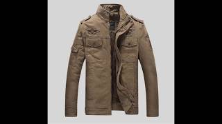 US Military Style Airborne Pilot Jacket Men