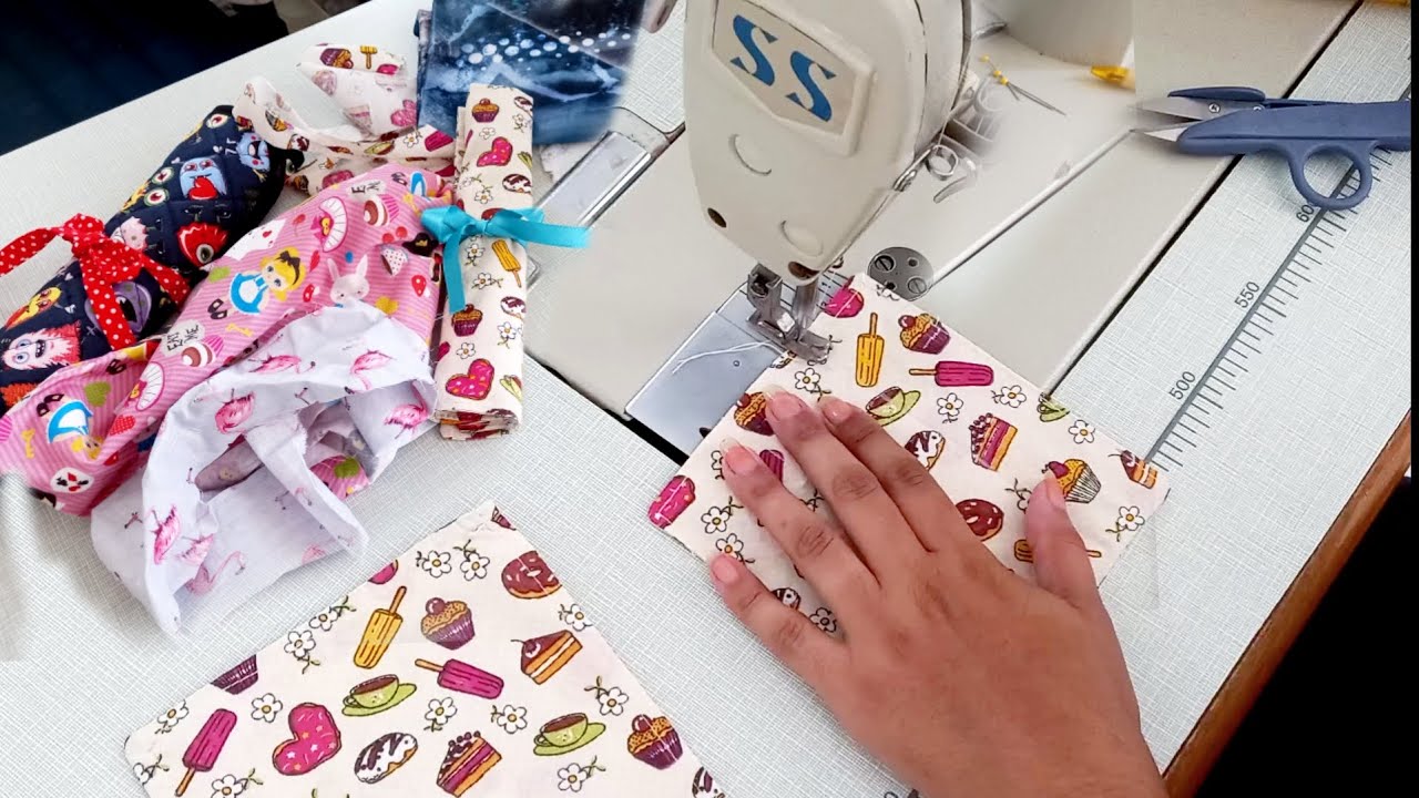 PORTA TALHER VOLTA AS AULAS 🌻 COMO REUTILIZAR RETALHOS ✂️ FÁCIL E RÁPIDO #diy #retalhos