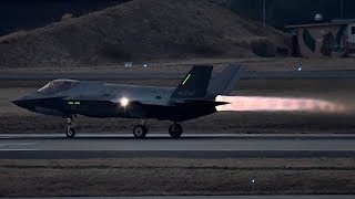 2019.3.20 三沢基地 F-35A アフターバーナー全開で離陸！！