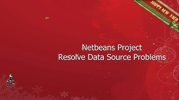Netbeans Project Resolve Data Source Problems