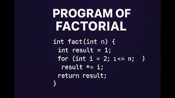 FACTORIAL PROGRAM