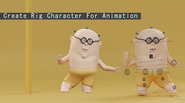 Timelapse Create Rig character animation blender 2.93