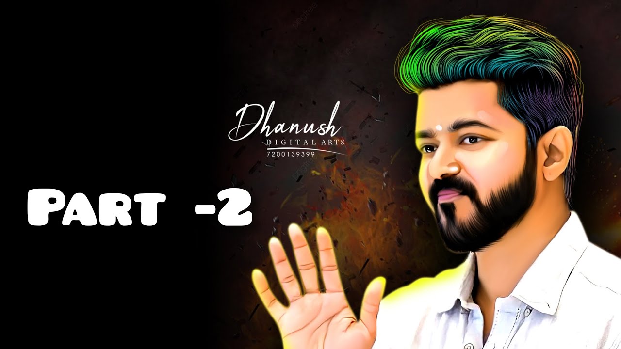 oil painting hair painting colour arts Dhanush digital Arts YouTube
