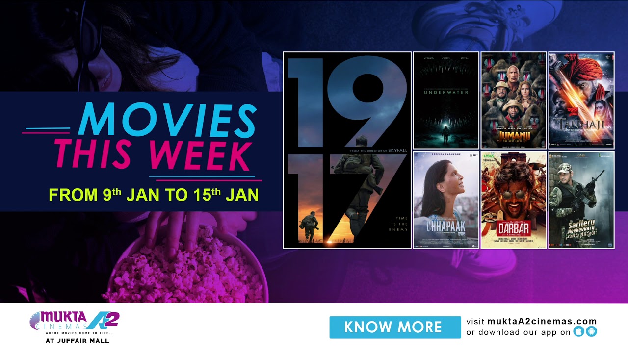 Here is this week's schedule for all the movies playing at Mukta A2