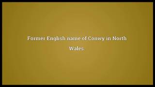 Conway Meaning | Wordogram