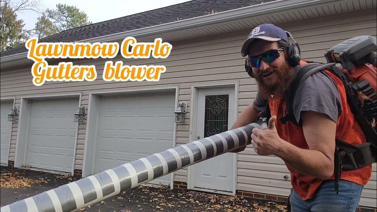 homemade gutters blower attachment YouTube
