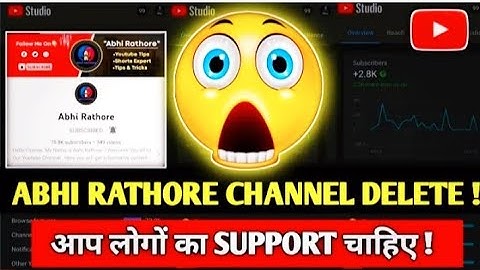 @AbhiRathore  चैनल पर Fake Copyright Strike 😰😱 #copyrightstrike