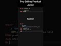 Top Selling Product Query | Beginner vs Pro