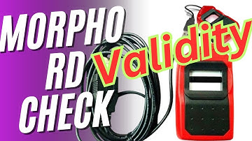 How to Check  Morpho Device rd Service Validity | Morpho rd Service Validity Check Online |