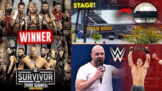 Download Lagu WarGames WINNERS LEAKED 😮🤯! Survivor Series NEW STAGE UPDATE, Jon Moxley For John Cena? | WWE News MP3
