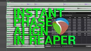 Auto Phase Align Multi-track Drums in REAPER 7.40