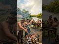 Tribal Cooking: Rainforest River Feast #triballife #tribalfeast #primitivecooking