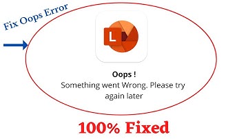 Fix Lens Oops Something Went Wrong Error. Please Try Again Later Problem Error Solved - AllTechapple