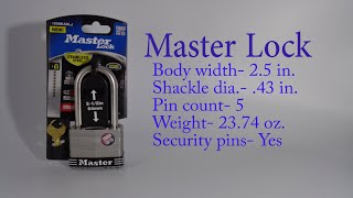 Celebrity #305 Master Lock No.15 (How to pick a lock) Wealth
