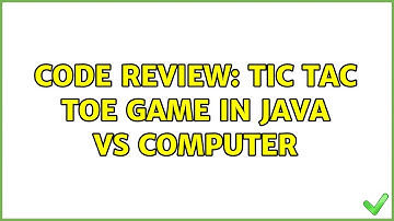 Code Review: Tic Tac Toe game in Java vs computer