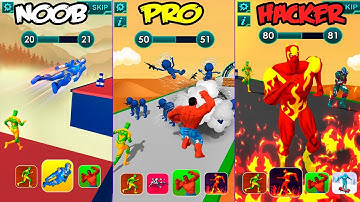 Superhero Shift Race - NOOB vs PRO vs HACKER