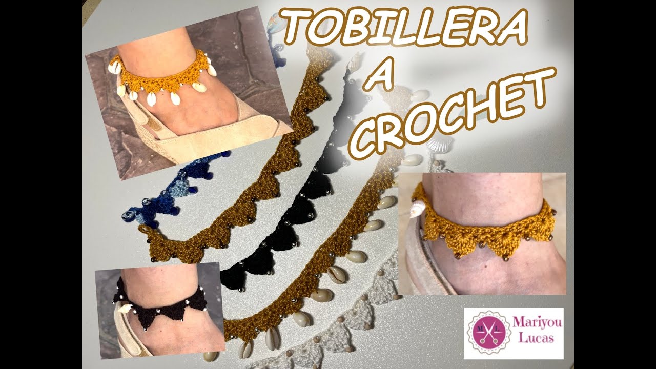 DIY TOBILLERA CON CUENTAS A CROCHET MUY FACIL 😀 // PULSERA A CROCHET 🥰🥰