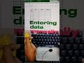 Data Entry In Excel Tricks Interview Questions #shorts  #youtubeshorts #shortvideo #tranding #feed