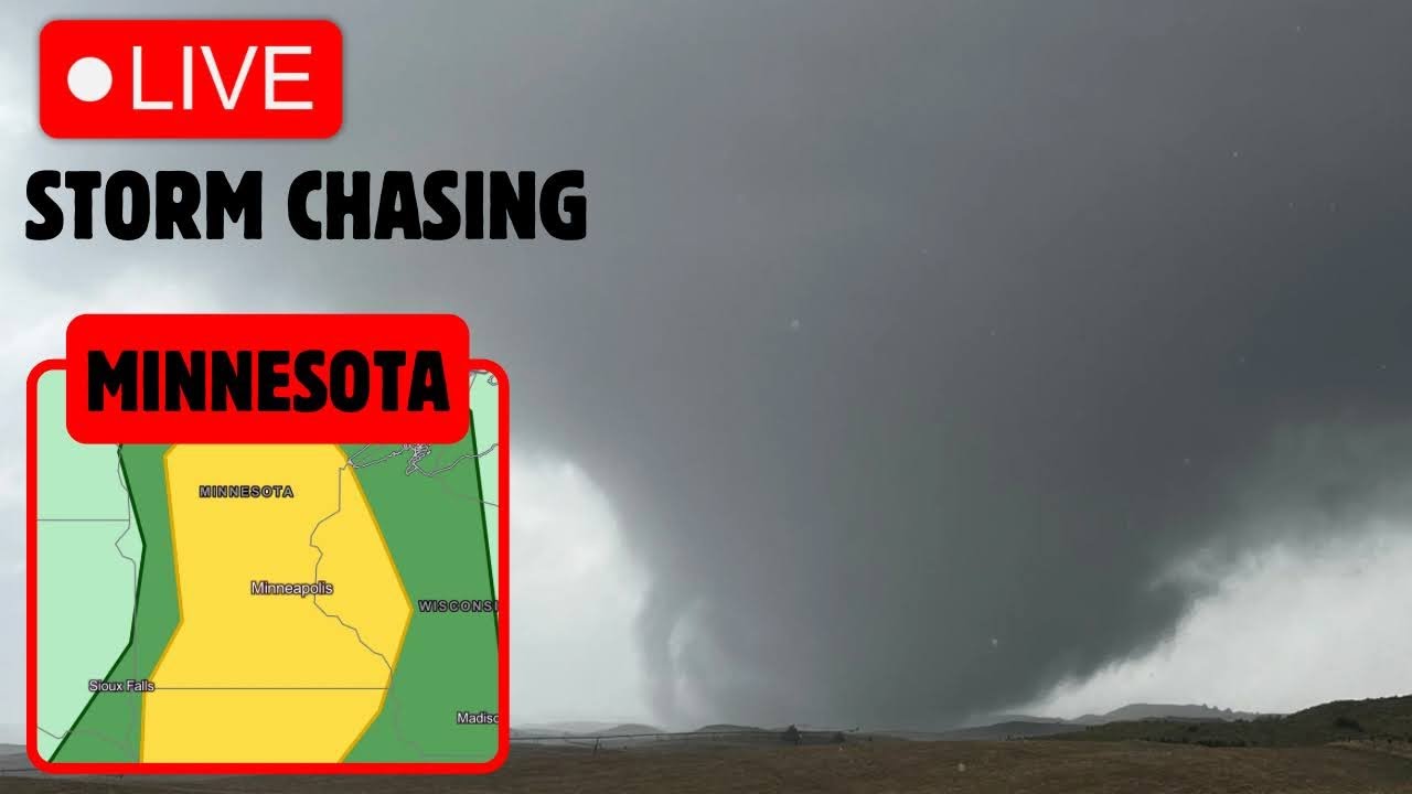 LIVE STORM CHASER: Minnesota Tornado Threat - YouTube