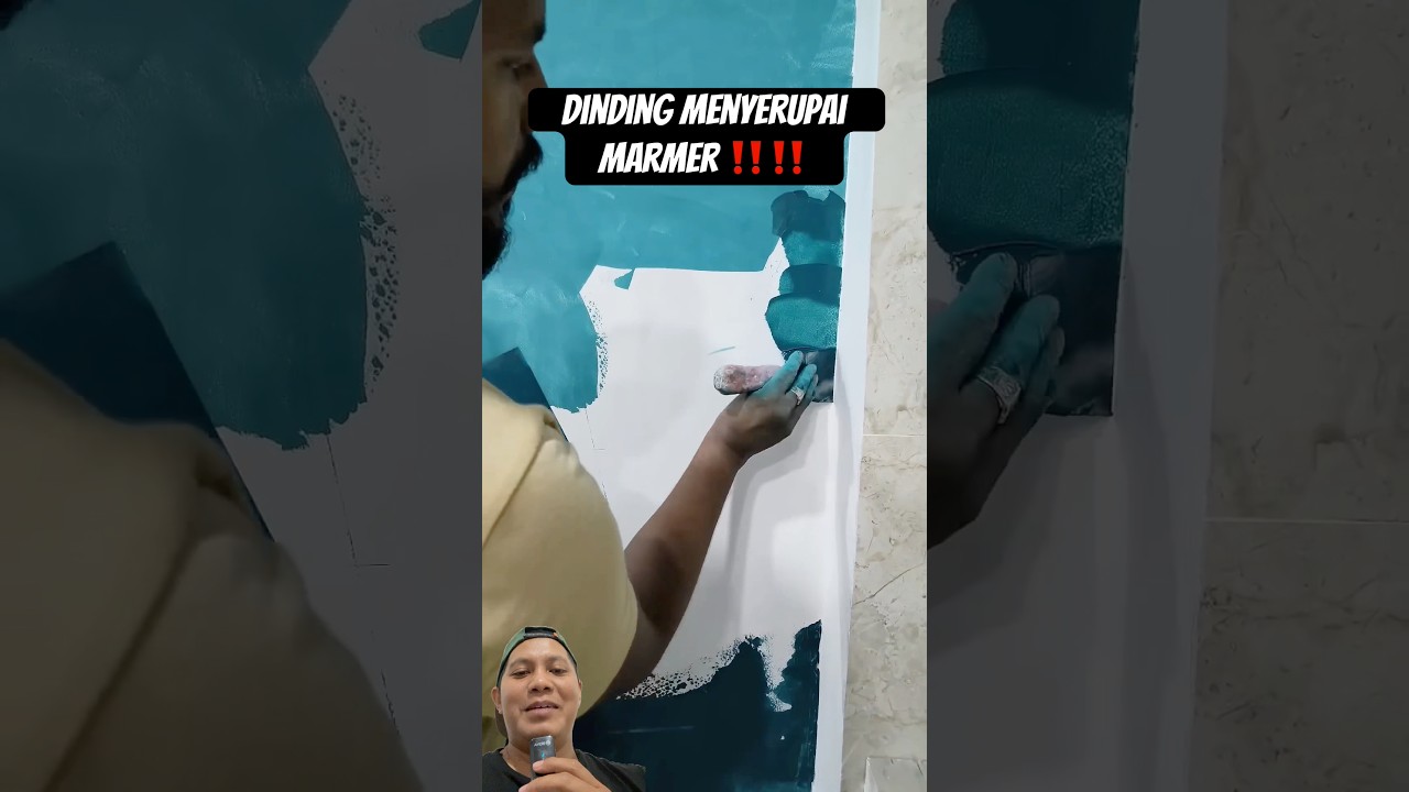 Cara buat dinding menyerupai marmer 