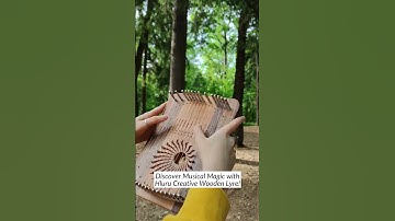 Unleash your inner musician with our exquisite Hluru Creative Wooden Lyre!