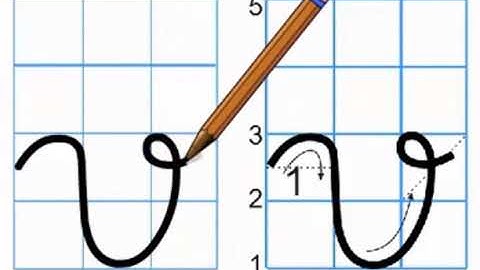 Tập viết lớp 1 chữ v thường