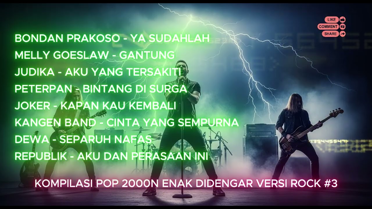 Kompilasi Musik Pop 2000an Hits Kenangan 🎶 Cover Rock Penuh Emosi | Nostalgia yang Menggetarkan 🤘