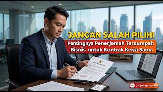 Jangan Salah Pilih! Pentingnya Penerjemah Tersumpah Bisnis untuk Kontrak Kerja Sama #jangkargroups
