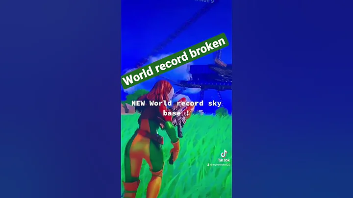 I just broke Fortnite world record sky base #shorts