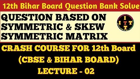 Express  matrix as a sum of symmetric and skew symmetric matrix || Transpose and inverse of  matrix