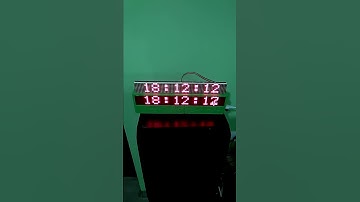 TWO WATCHES WITH LED MATRIX, SINCRONIZED WITH NTP SERVER